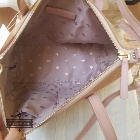 Kate spade SMALL Joeley Satchel crossbody GOLD - Picture 7 of 8